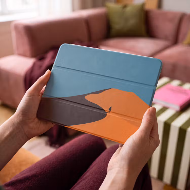 iPad hoes - Feloranje duinen - Schaduw - Lege hemel — 4