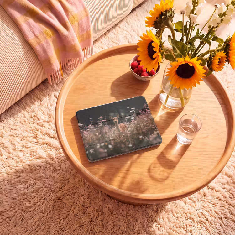 iPad hoes - Hert - Wilde bloemen - Bos — 2