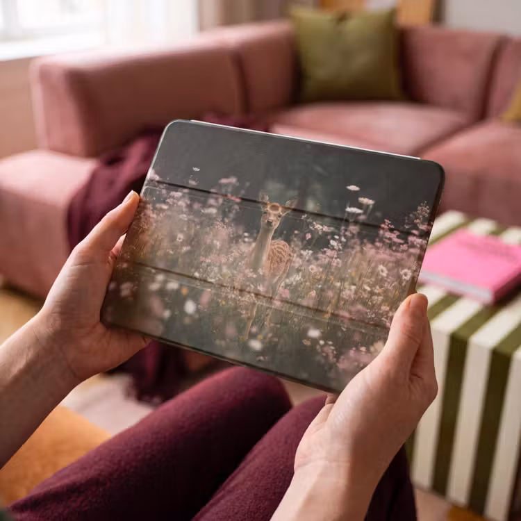 iPad hoes - Hert - Wilde bloemen - Bos — 4