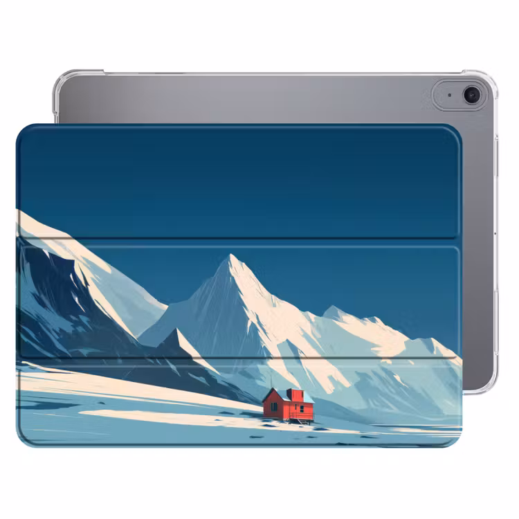 iPad hoes - Huis - Berglandschap - Sneeuw — 1