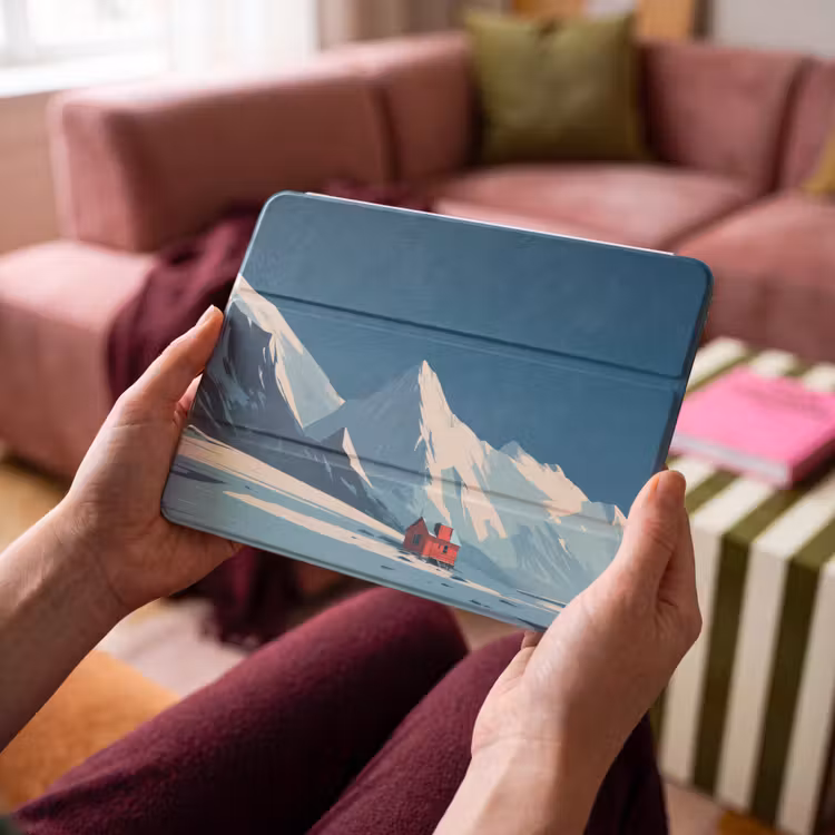 iPad hoes - Huis - Berglandschap - Sneeuw — 4