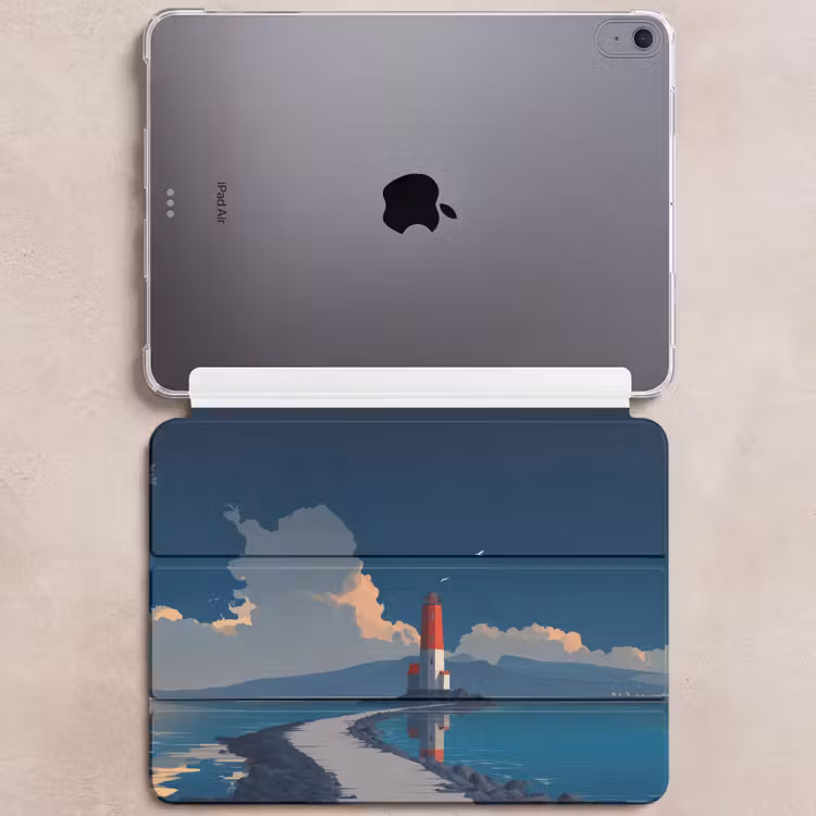 iPad hoes - Vuurtoren - Zee - Wolken — 6