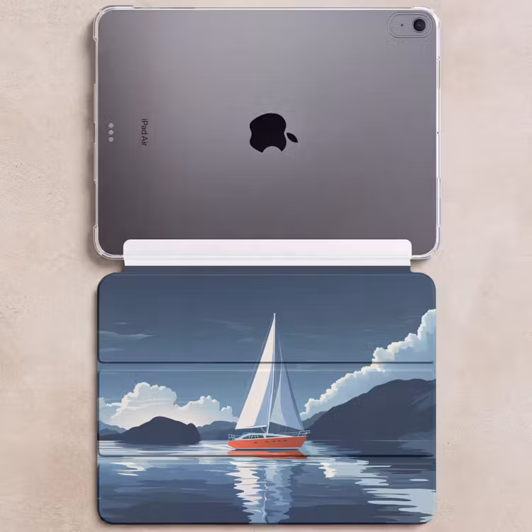 iPad hoes - Zeilboot - Donkere bergen - Stilte — 6