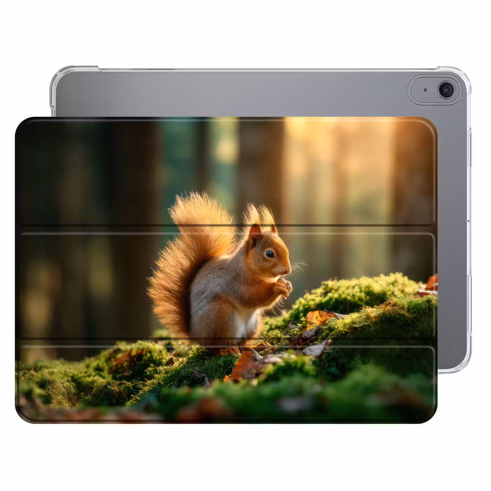 iPad hoes - Eekhoorn - Nootje - Gras — 1