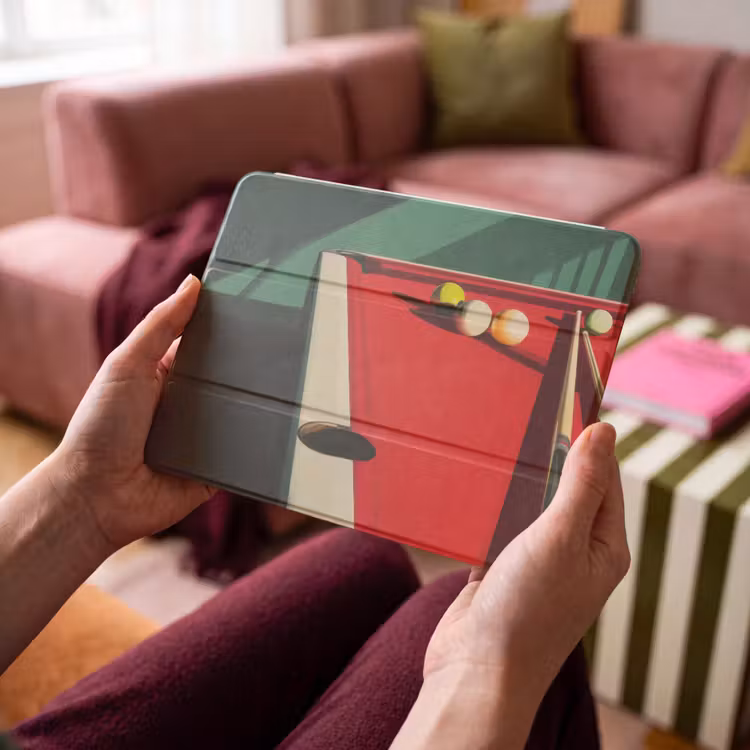 iPad hoes - Biljarttafel - Ballen - Rood - Schaduw — 4
