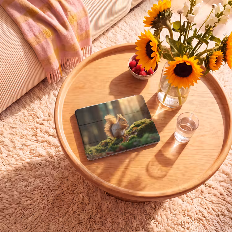 iPad hoes - Eekhoorn - Nootje - Gras — 2