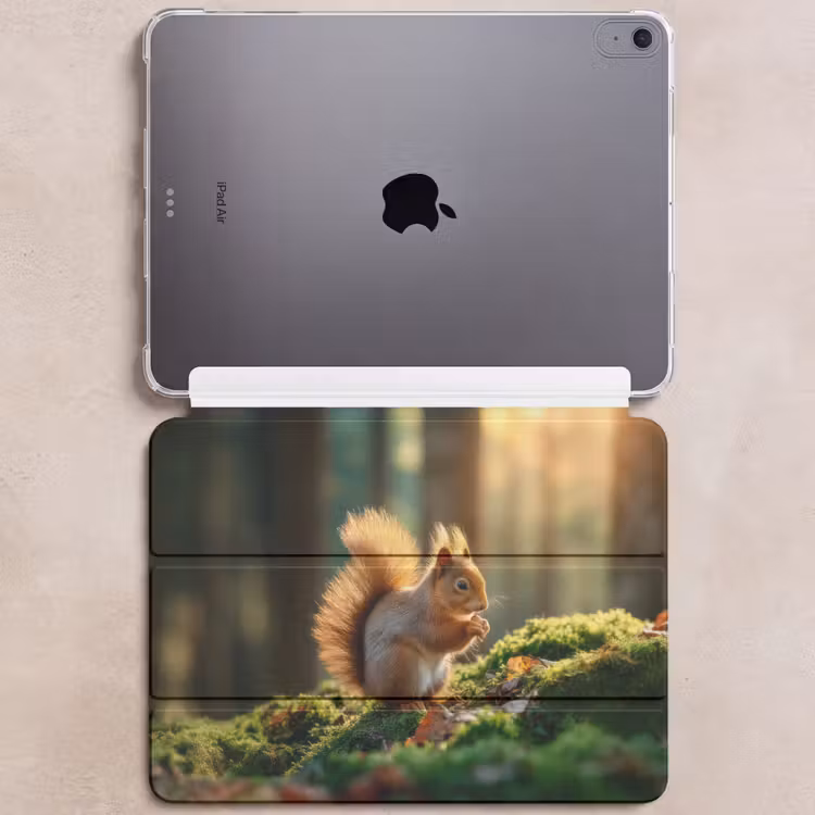 iPad hoes - Eekhoorn - Nootje - Gras — 6