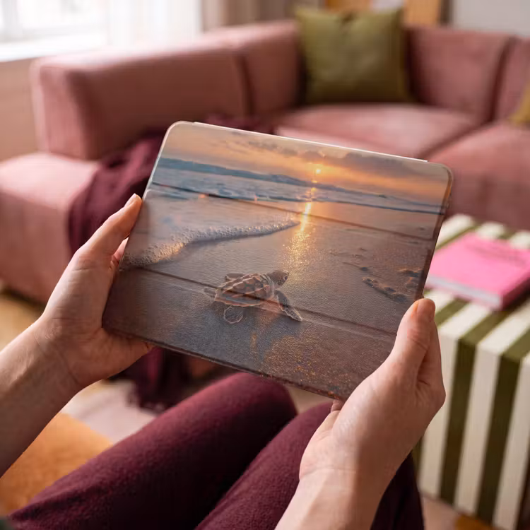 iPad hoes - Schildpad - strand - Zonsondergang — 4