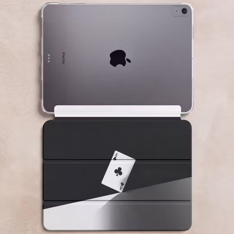 iPad hoes - Speelkaart - Klaver - Abstract - Zwart — 6