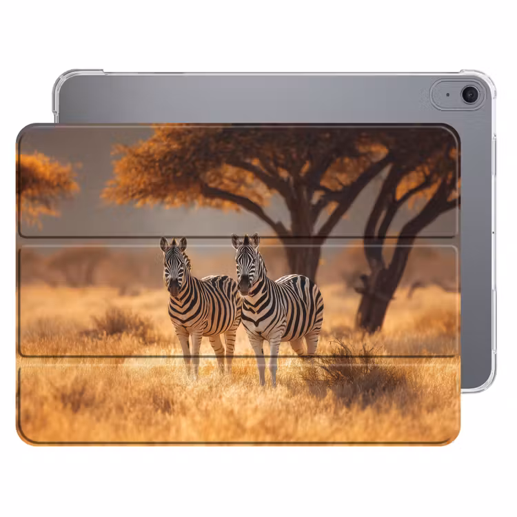 iPad hoes - Zebra's - Savannelandschap - Gras — 1