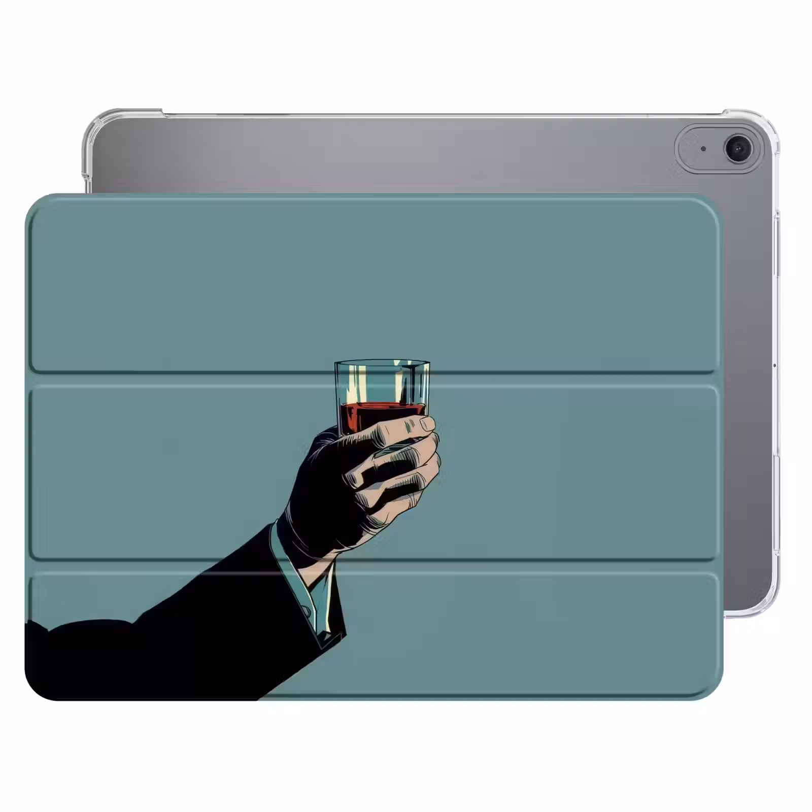 iPad hoes - Arm - Glas - Pak - Blauw — 1