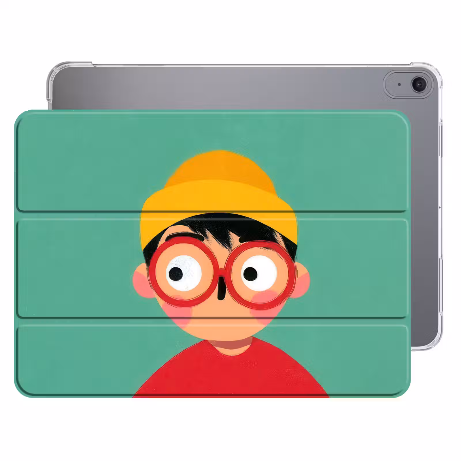 iPad hoes - Jongen - Cartoon - Bril - Muts — 1