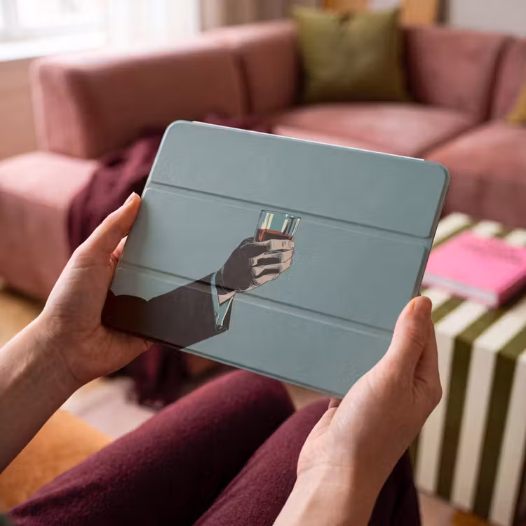 iPad hoes - Arm - Glas - Pak - Blauw — 4