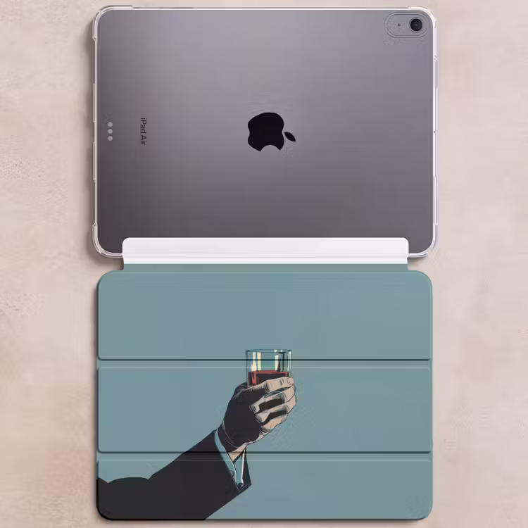 iPad hoes - Arm - Glas - Pak - Blauw — 6