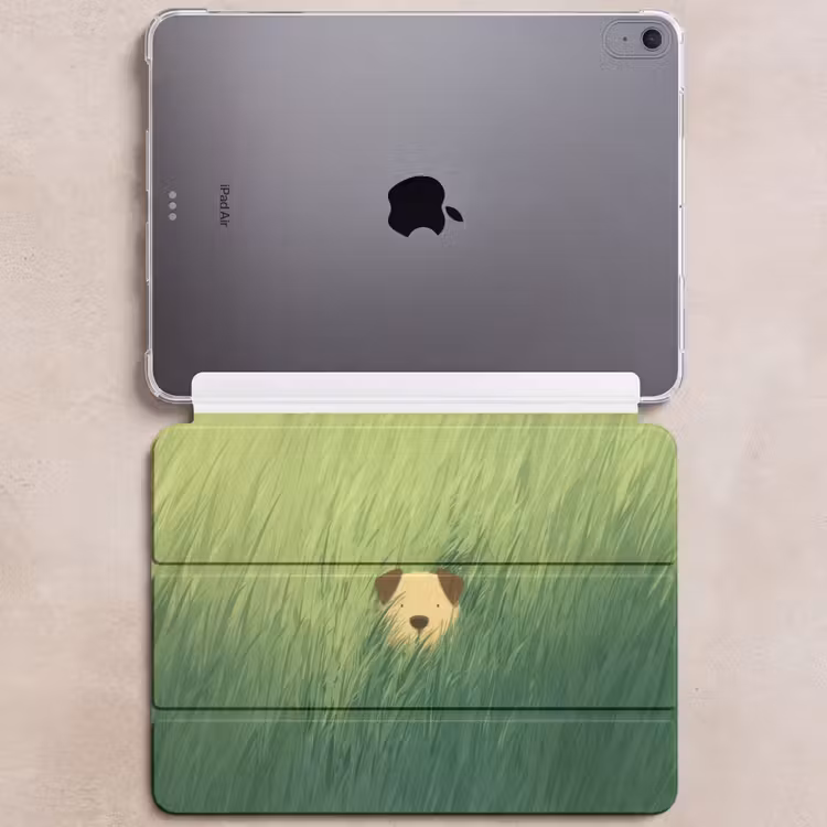 iPad hoes - Hondje - Gras - Oren - Bruin — 6