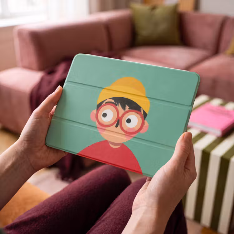 iPad hoes - Jongen - Cartoon - Bril - Muts — 4