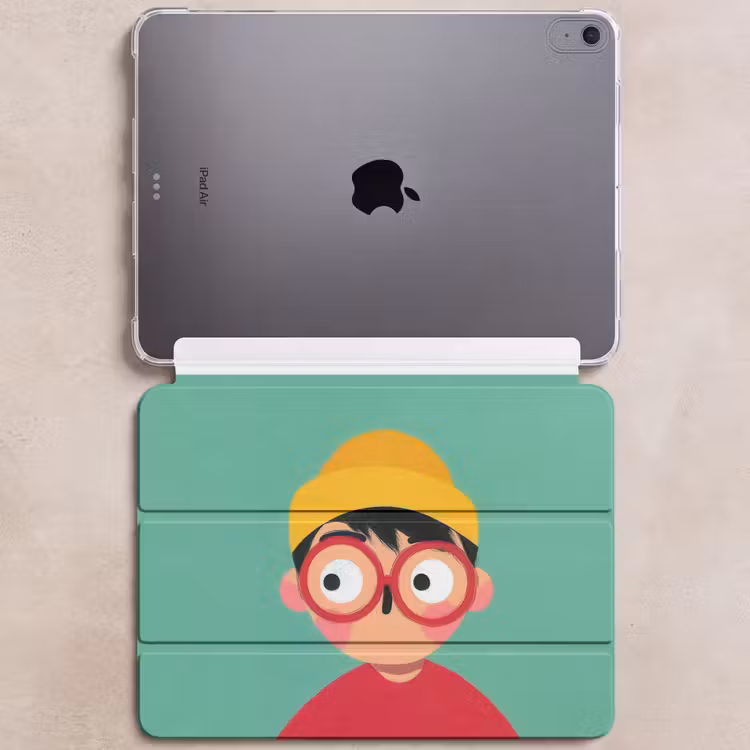 iPad hoes - Jongen - Cartoon - Bril - Muts — 6