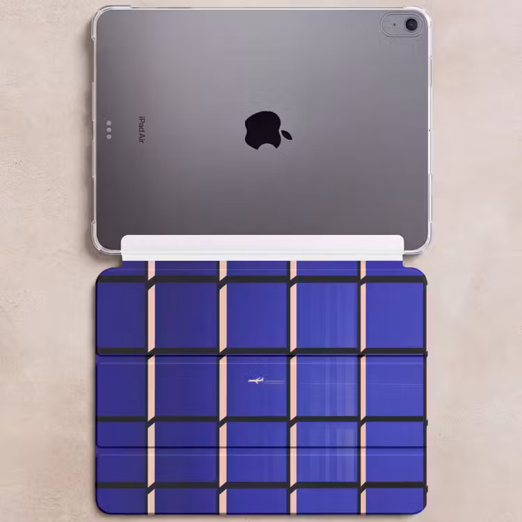 iPad hoes - Vliegtuig - Ruiten - Blauw - Rechthoekig — 6