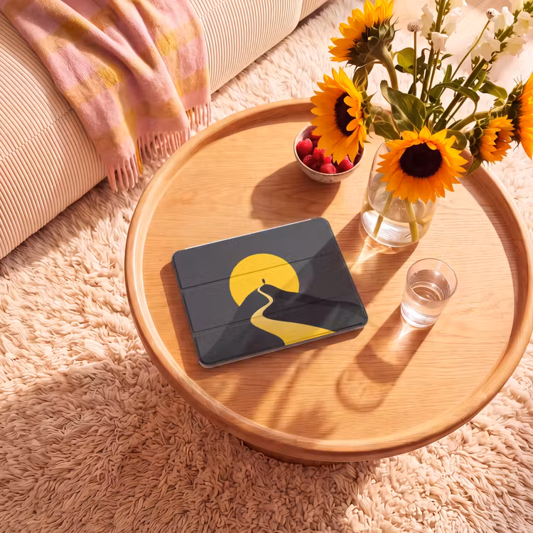 iPad hoes - Zon - Heuvel - Pad - Geel — 2