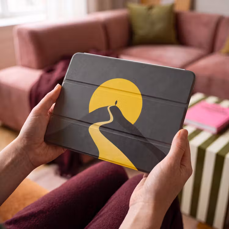 iPad hoes - Zon - Heuvel - Pad - Geel — 4