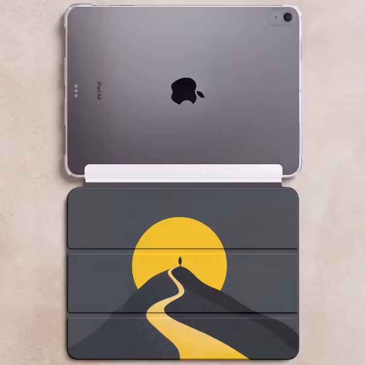 iPad hoes - Zon - Heuvel - Pad - Geel — 6