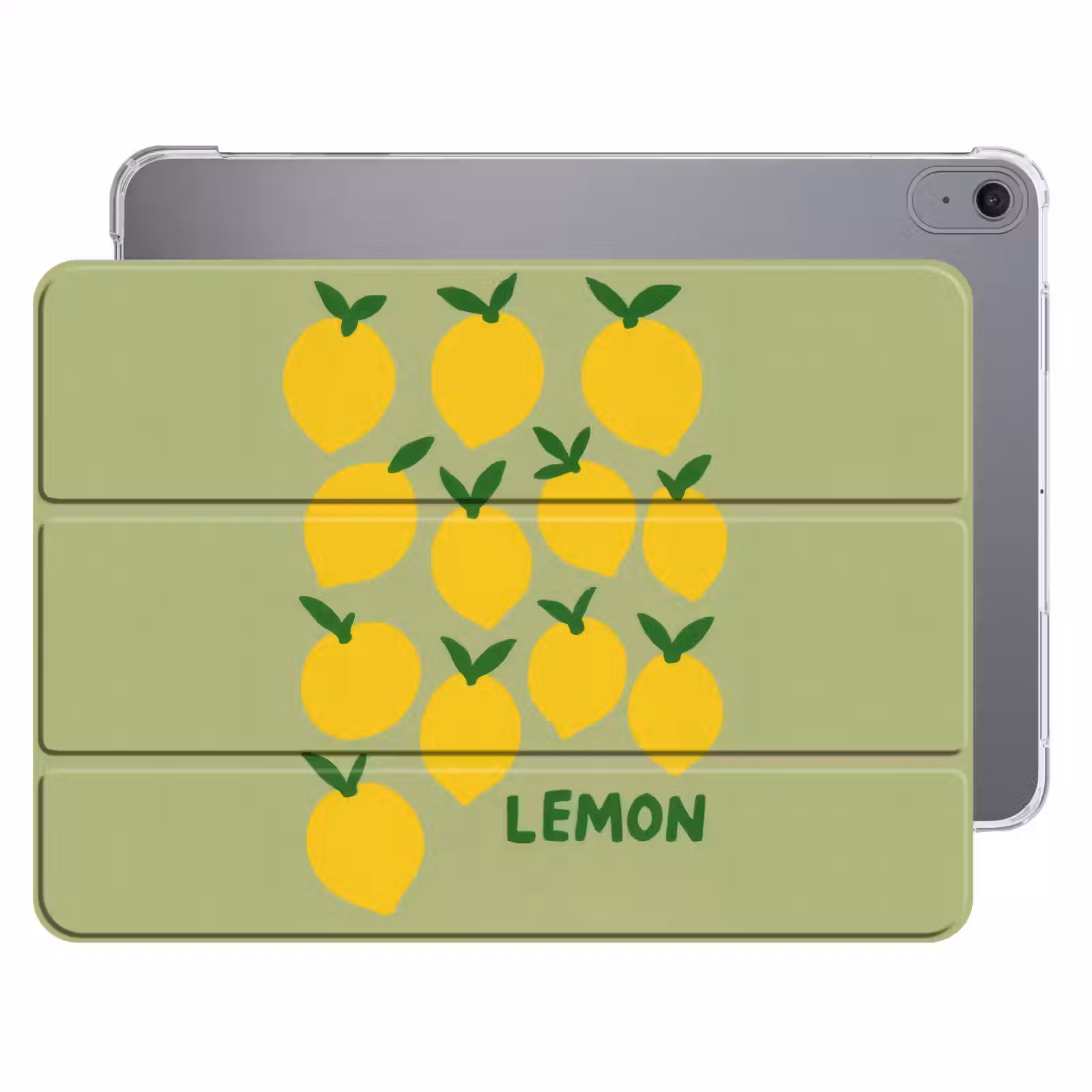 iPad hoes - Citroenen - Blaadjes - Geel - Patroon — 1