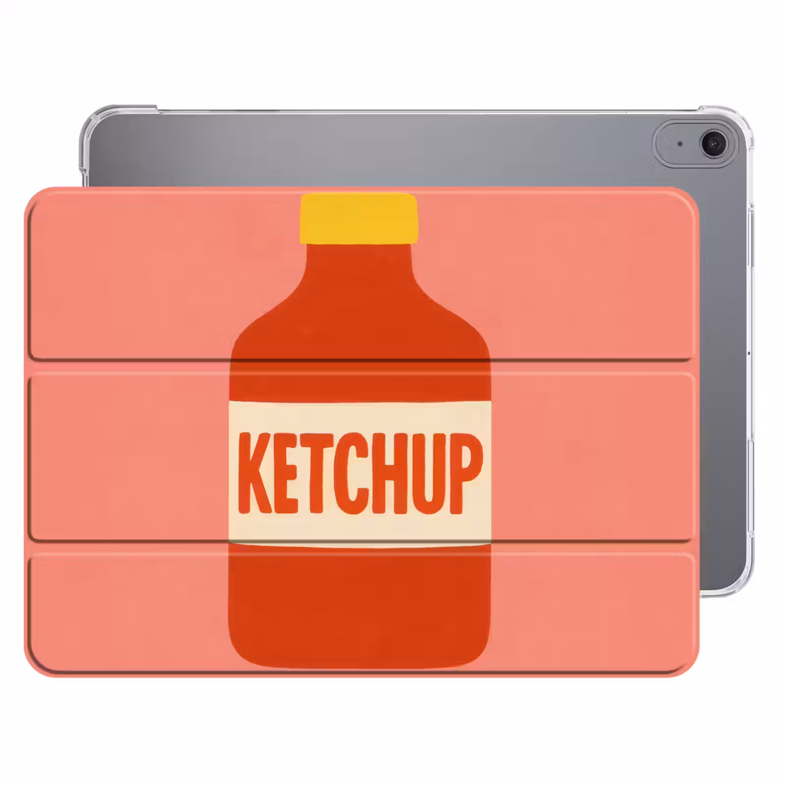 iPad hoes - Ketchup - Fles - Rood - Minimalistisch — 1