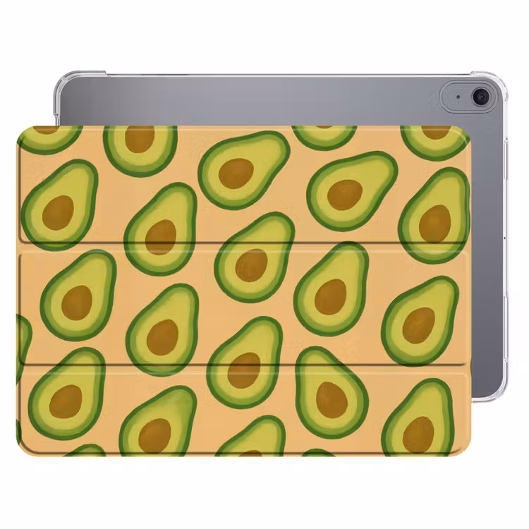 iPad hoes - Avocado - Patroon - Groen - Pit — 1