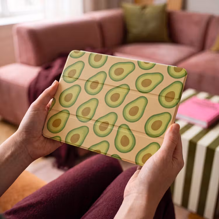 iPad hoes - Avocado - Patroon - Groen - Pit — 4