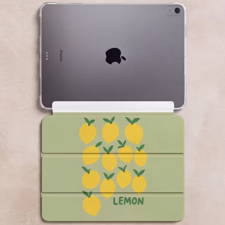 iPad hoes - Citroenen - Blaadjes - Geel - Patroon — 6