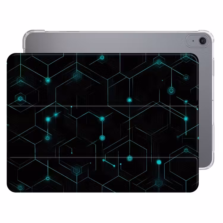 iPad hoes - Gaming - Netwerk - Blauw - Punten - Patroon — 1