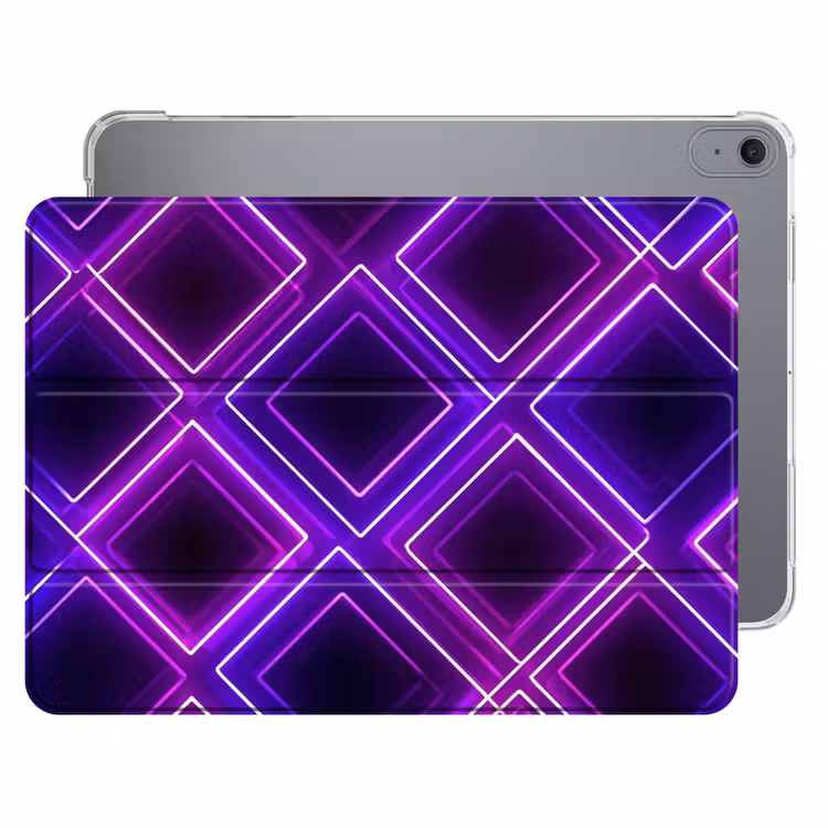 iPad hoes - Gaming - Ruiten - Neon - Paars — 1