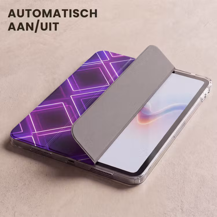iPad hoes - Gaming - Ruiten - Neon - Paars — 5