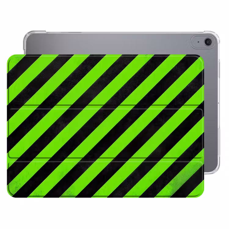 iPad hoes - Gaming - Strepen - Schuin - Groen — 1