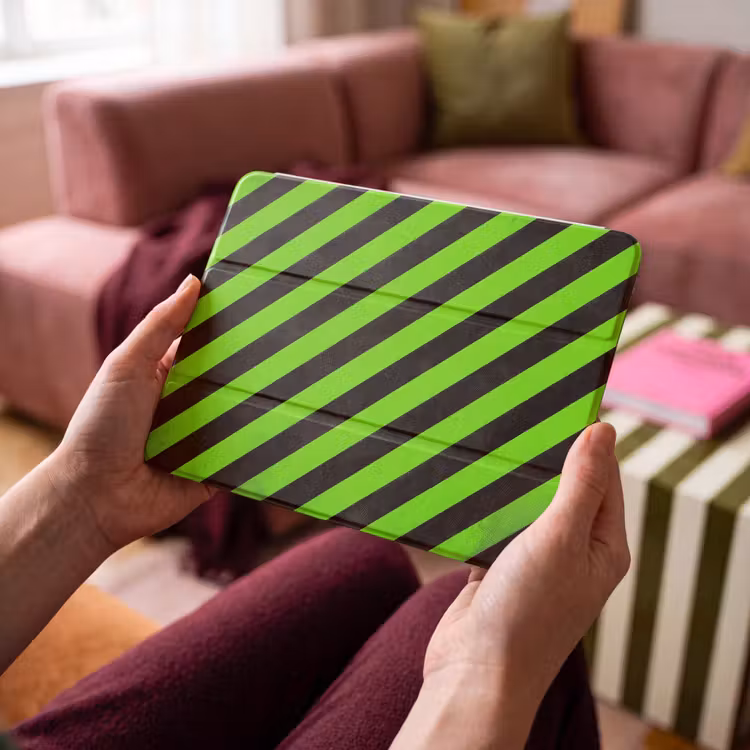 iPad hoes - Gaming - Strepen - Schuin - Groen — 4