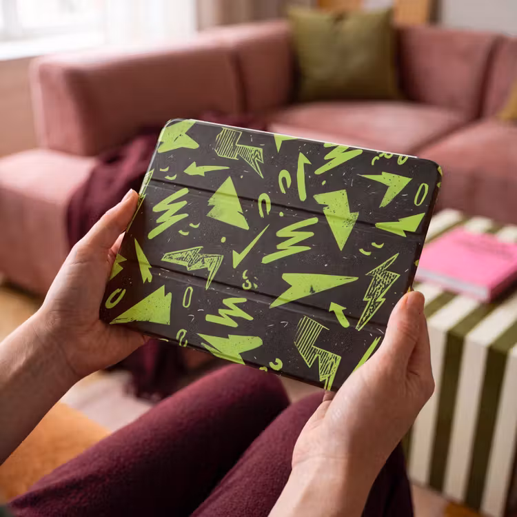 iPad hoes - Gaming - Vormen - Pijlen - Abstract - Zwart — 4