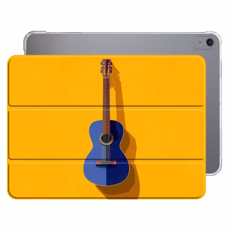 iPad hoes - Gitaar - Akoestisch - Minimalistisch - Geel — 1