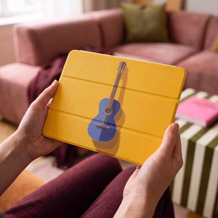 iPad hoes - Gitaar - Akoestisch - Minimalistisch - Geel — 4