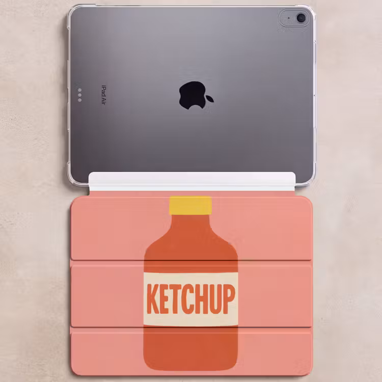 iPad hoes - Ketchup - Fles - Rood - Minimalistisch — 6