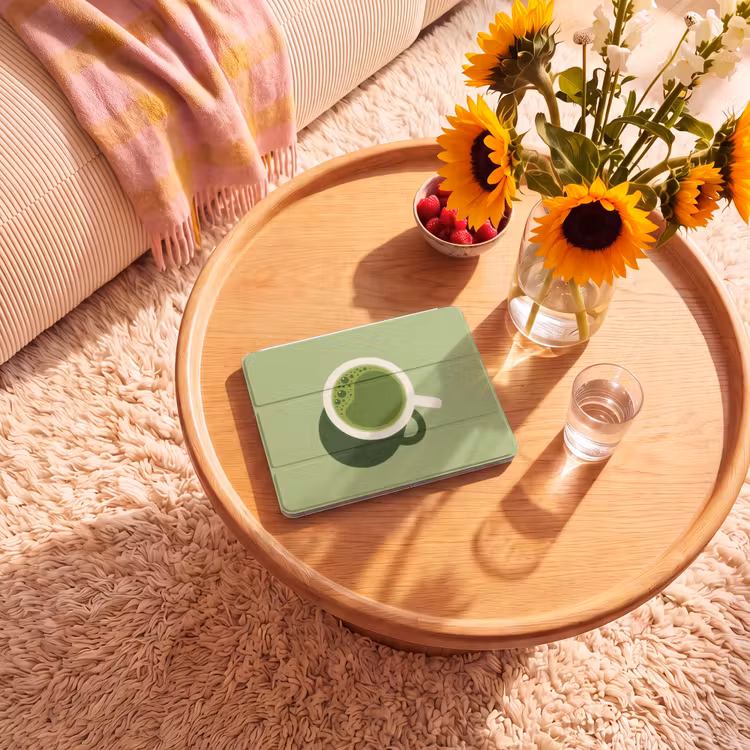 iPad hoes - Minimalistisch - Kopjes - Matcha -Groen — 2