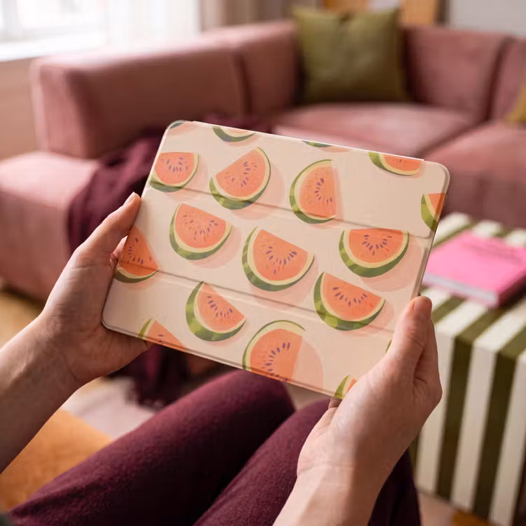 iPad hoes - Watermeloen - Schijfjes - Pitten - Rood — 4