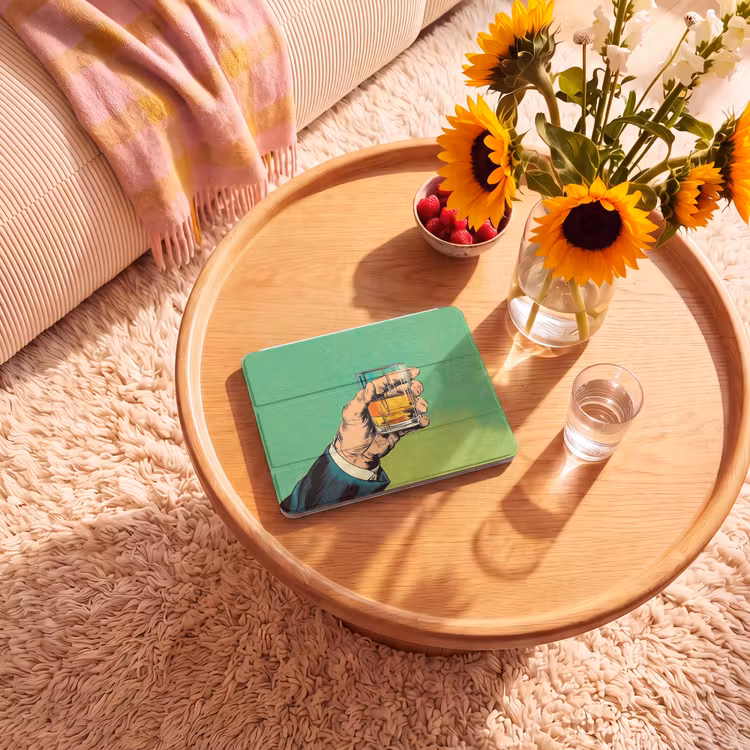 iPad hoes - Whisky - Glas - Hand - Groen — 2