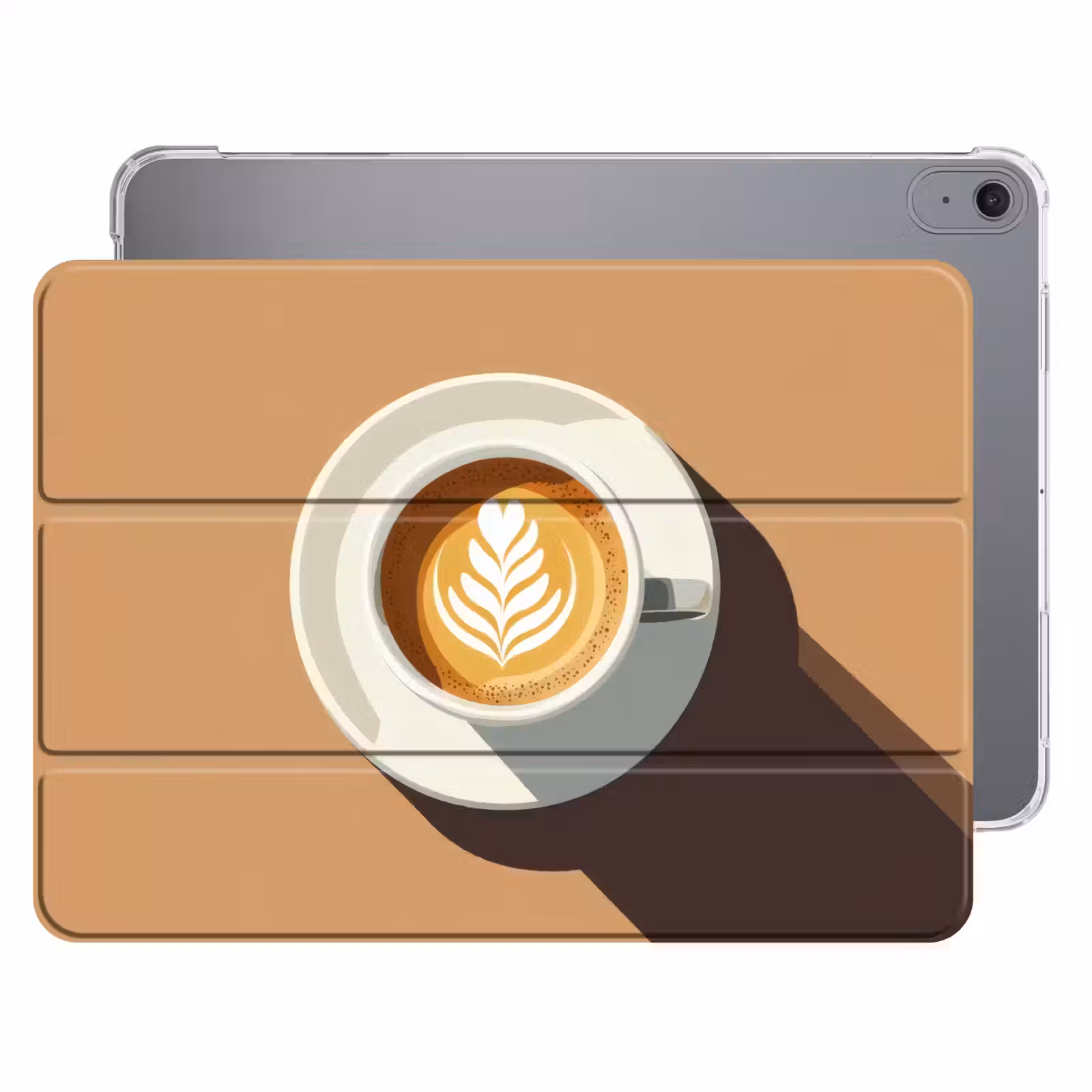 iPad hoes - Cappuccino - Kop - Schotel - Minimalitisch — 1