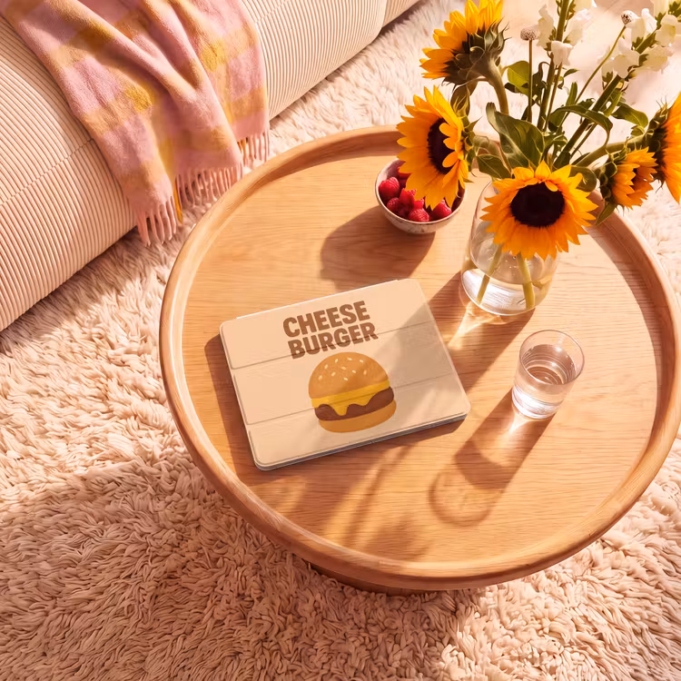 iPad hoes - Cheeseburger - Minimalistisch - Geel — 2