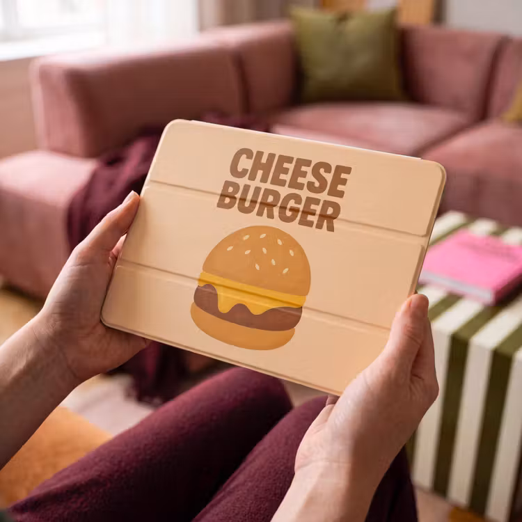 iPad hoes - Cheeseburger - Minimalistisch - Geel — 4