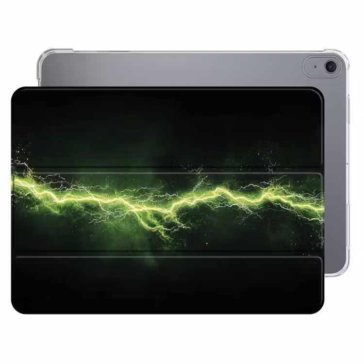 iPad hoes - Gaming - Elektriciteit - Lijn - Vonken - Groen — 1