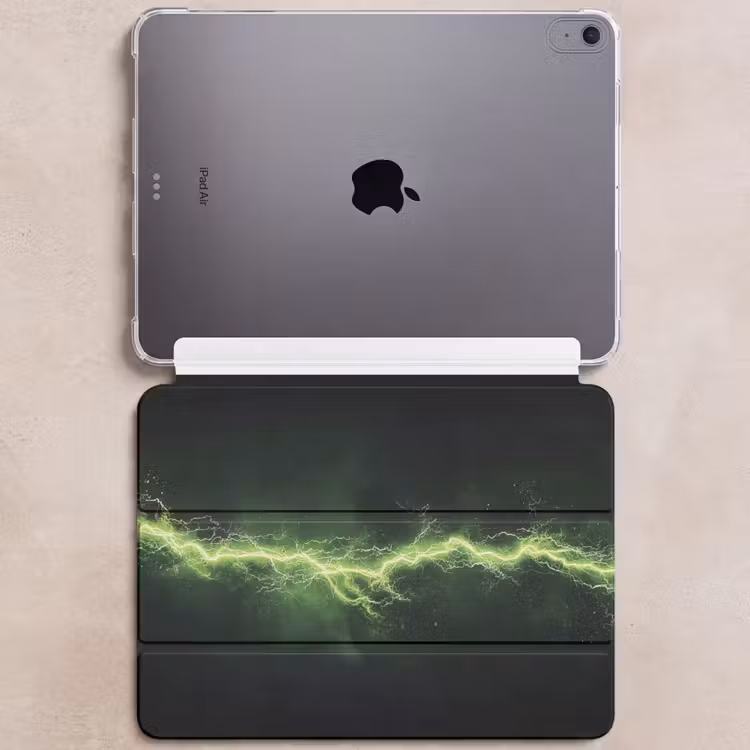 iPad hoes - Gaming - Elektriciteit - Lijn - Vonken - Groen — 6