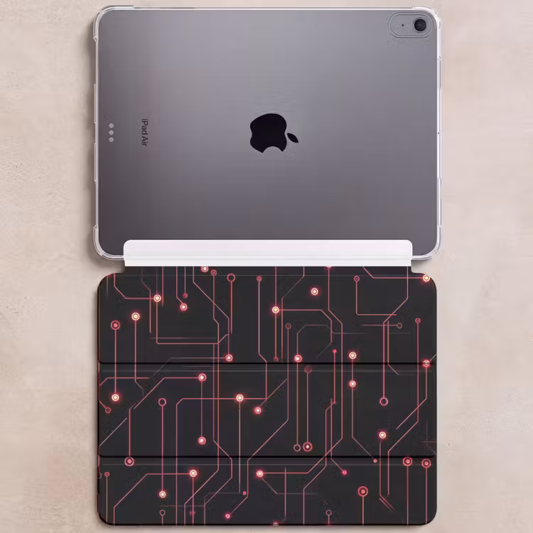 iPad hoes - Gaming - Lijnen - Netwerk - Stippen - Rood — 6