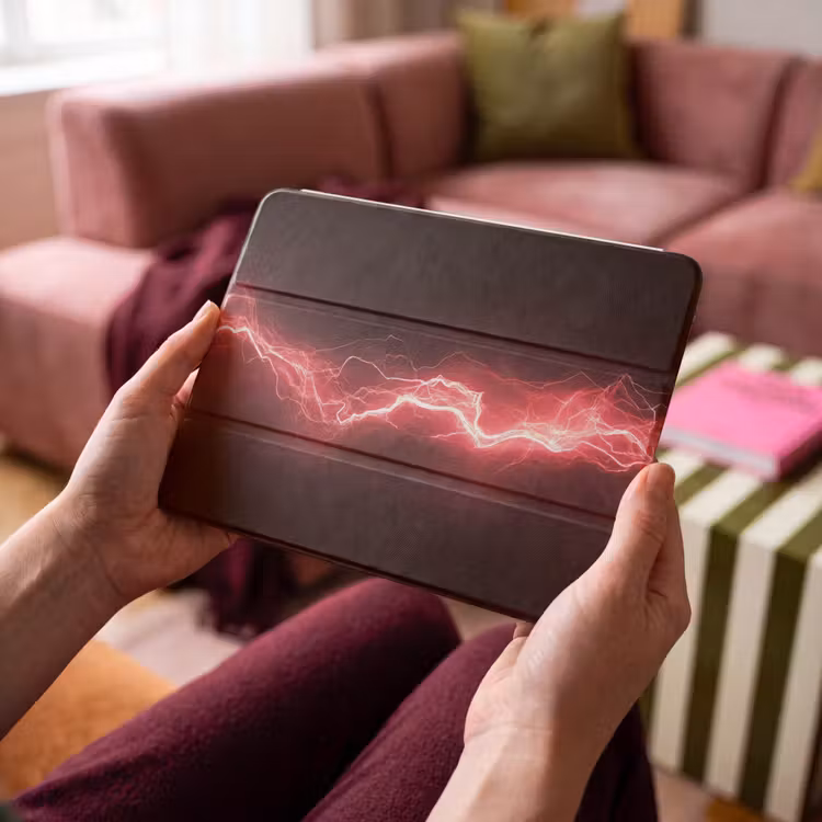 iPad hoes - Gaming - Rood - Elektriciteit - Energie - Lijn — 4