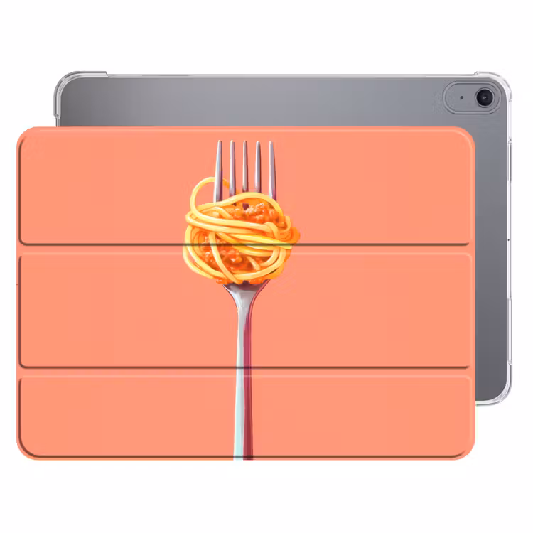 iPad hoes - Vork - Spaghetti - Artistiek - Roze — 1